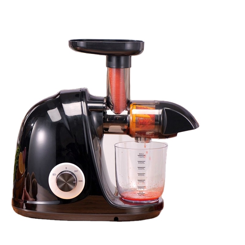 Electric Slow Juicer Cold Press - 2026-ブラック水平型スロージューサー高品質卸売コールドプレスマスティケーティングジューサー キッチン家電用 2セット