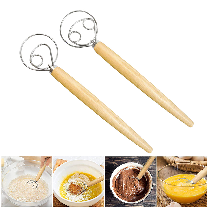 Immersion Hand Blender Set - 大型ハンドデンマーク生地泡立て器パンミキサーステンレス鋼ケーキペストリー生地ミキサースティック卵ビーターキッチンベーキングブレンダーツール