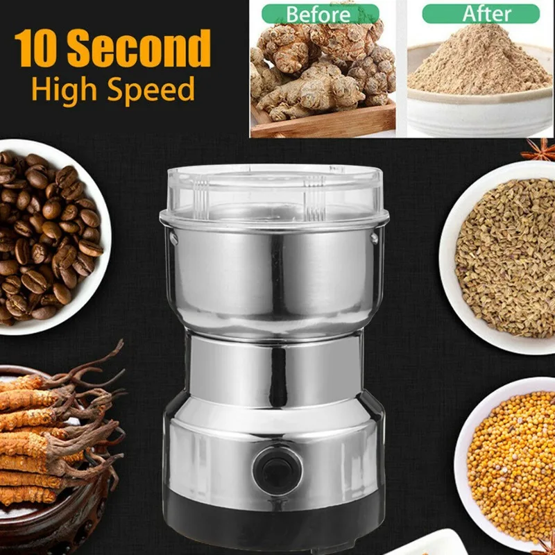 Coffee Bean Grinder Electric - 110V-220V電動グラインダー 家庭用コーヒー キッチン シリアル ナッツ 豆類