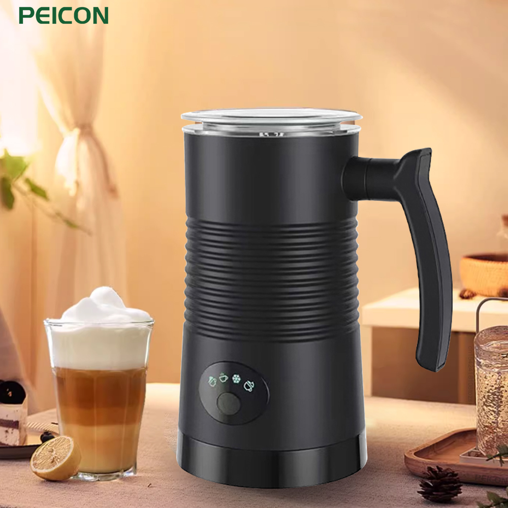 Electric Milk Frother Handheld - 電動ミルク泡立て器自動ロータリーフォーマーコーヒーカプチーノラテ用 4 in 1 ホットおよびコールドフォームメーカーミルク泡立て器フォーマー