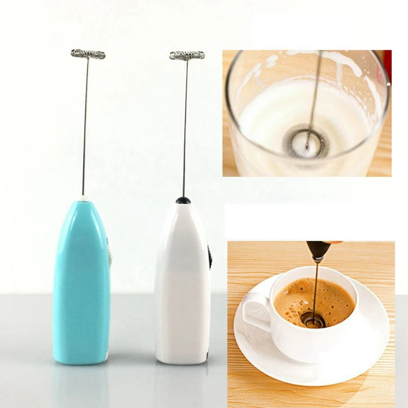 Immersion Hand Blender Set - 1 個ミルク泡立て器ハンドヘルドミキサーフォーマーコーヒーメーカー卵ビーターカプチーノスターラーミニポータブルブレンダーキッチン泡立て器ツール