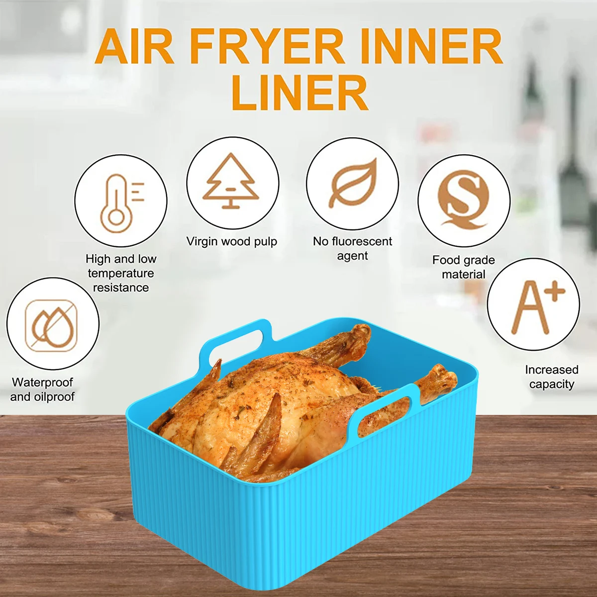 2 個エアフライヤーシリコンライナー忍者デュアルエアフライヤ - Air Fryer Silicone Pot Liner のレビューと価格