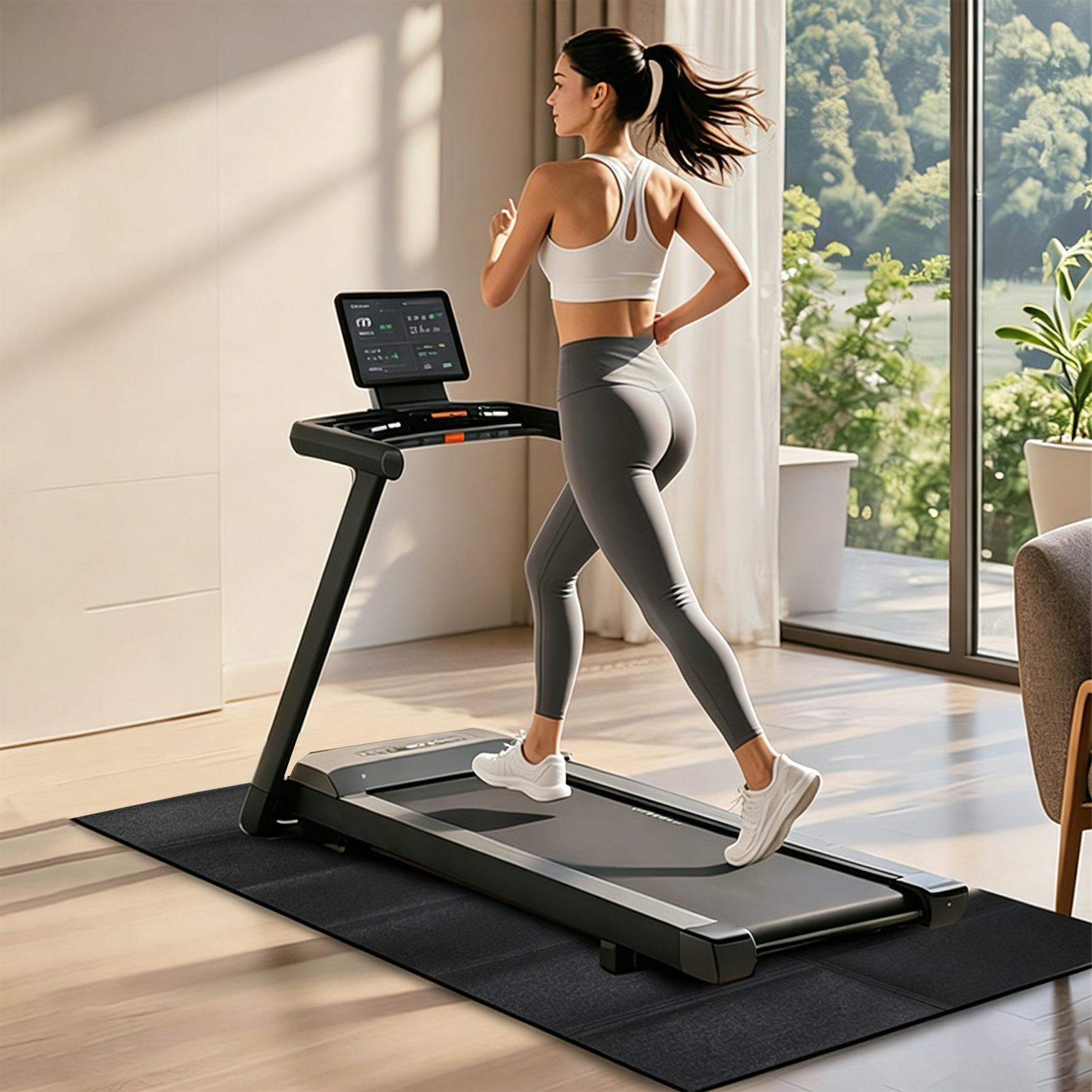 トレッドミルマット振動吸収ヘビーデューティトレッドミルフロア - Home Appliances のレビューと価格