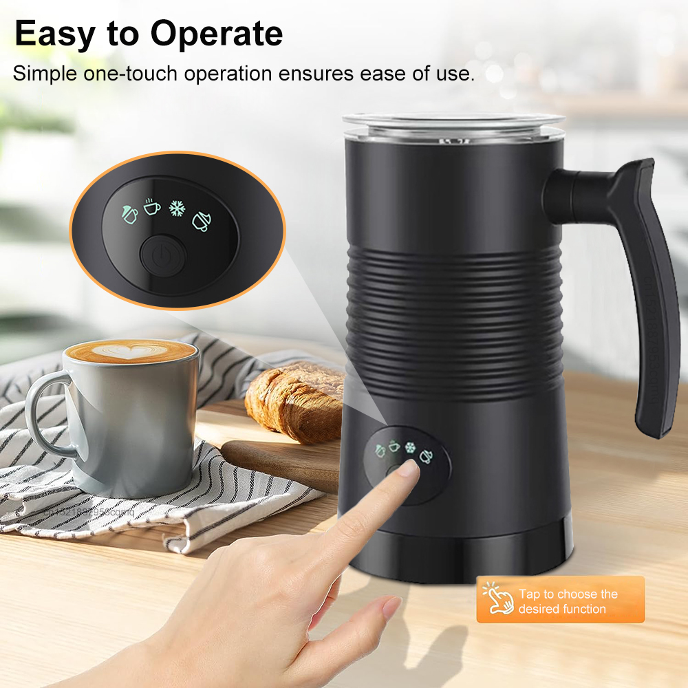 電動ミルク泡立て器自動ロータリーフォーマーコーヒーカプチーノ - Electric Milk Frother Handheld のレビューと価格