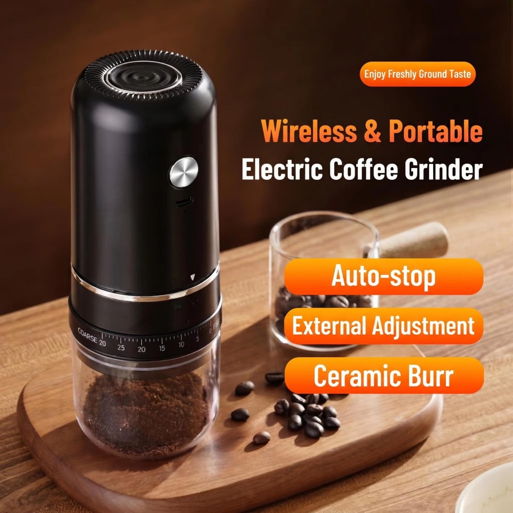 電動コーヒー豆グラインダー、円錐形の刃で調整可能なミル、エス - Coffee Bean Grinder Electric のレビューと価格