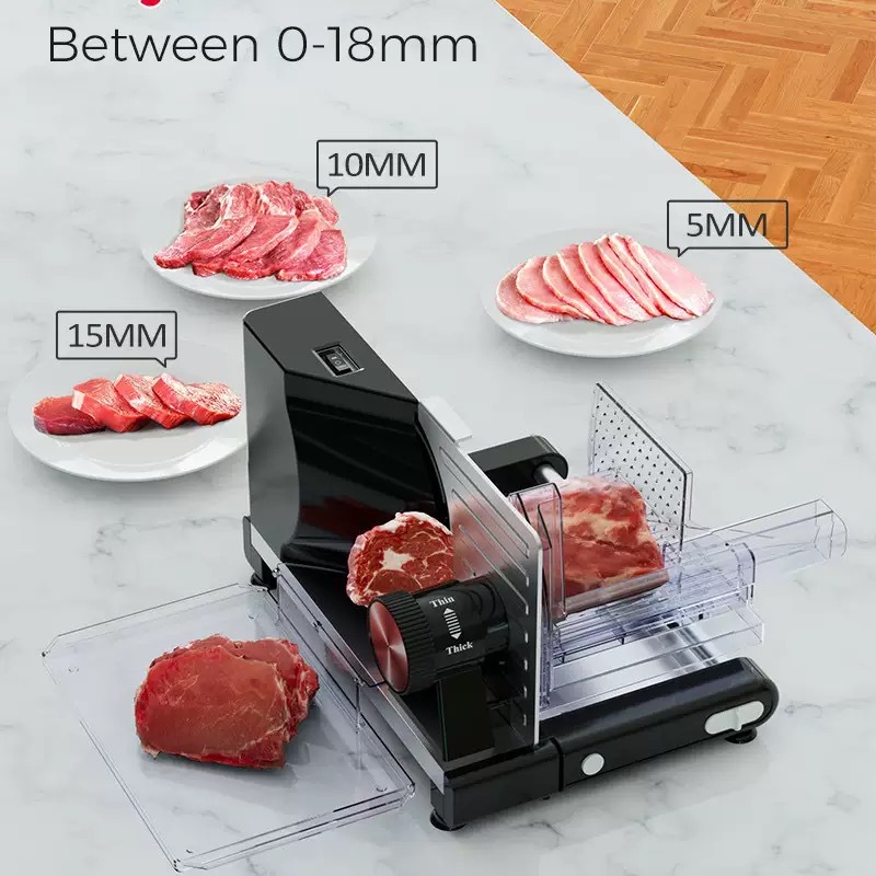 220V/110V 家庭用電気デリフードスライサー調節可能な - Automatic Meat Slicer Home のレビューと価格
